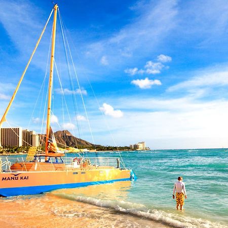 Beautiful Studio In The Heart Of Vibrant Waikiki โฮโนลูลู ภายนอก รูปภาพ